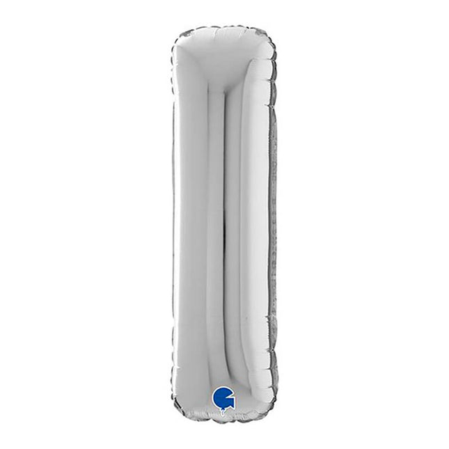 Riesenbuchstabe Folienballon 26"/66cm | Silber #I