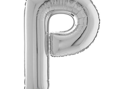 Riesenbuchstabe Folienballon 26"/66cm | Silber #P