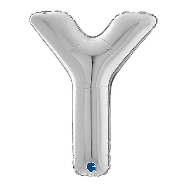 Riesenbuchstabe Folienballon 26"/66cm | Silber #Y