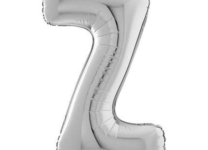 Riesenbuchstabe Folienballon 26"/66cm | Silber #Z