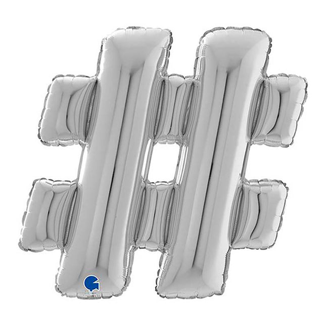 Riesenbuchstabe Folienballon 26"/66cm | Silber #