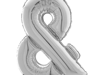 Riesenbuchstabe Folienballon 26"/66cm | Silber #&