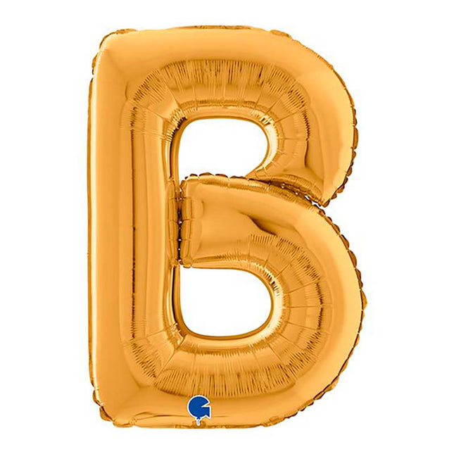 Riesenbuchstabe Folienballon 26"/66cm | Gold #B