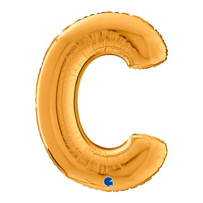 Riesenbuchstabe Folienballon 26"/66cm | Gold #C