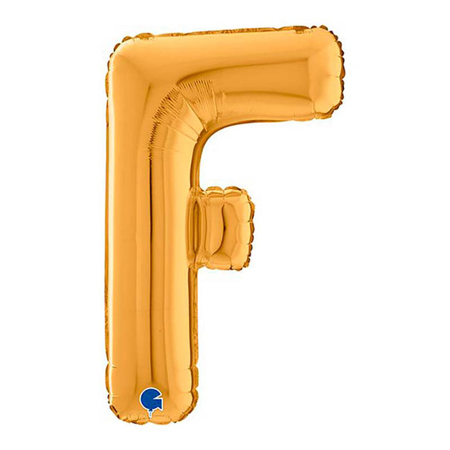Riesenbuchstabe Folienballon 26"/66cm | Gold #F