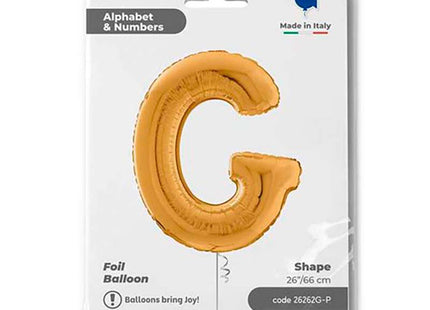 Riesenbuchstabe Folienballon 26"/66cm | Gold #G