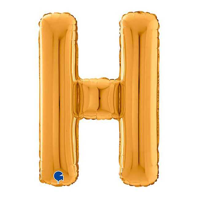Riesenbuchstabe Folienballon 26"/66cm | Gold #H