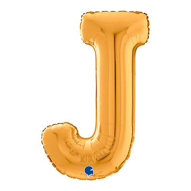 Riesenbuchstabe Folienballon 26"/66cm | Gold #J