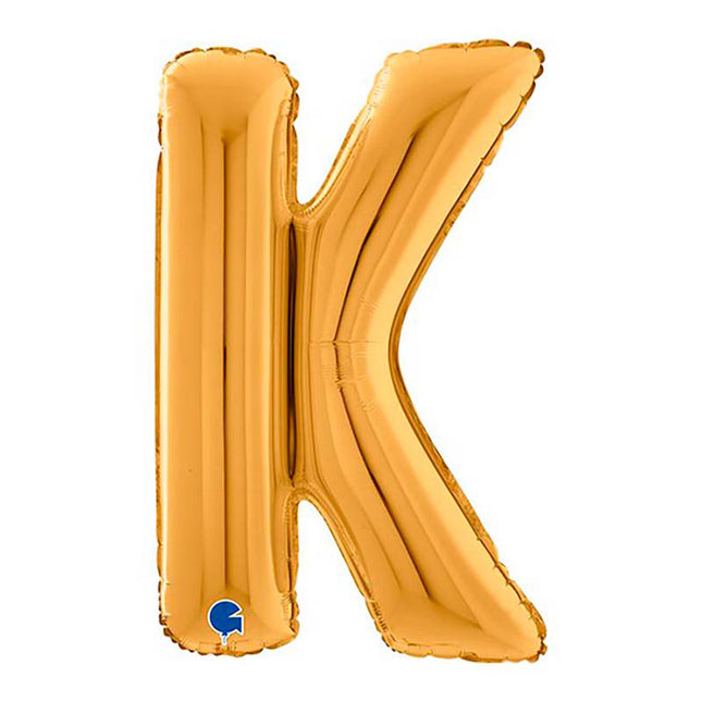 Riesenbuchstabe Folienballon 26"/66cm | Gold #K