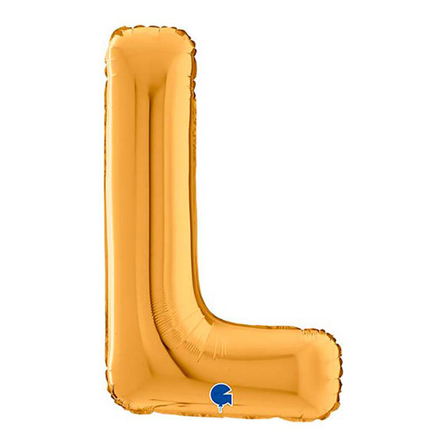 Riesenbuchstabe Folienballon 26"/66cm | Gold #L