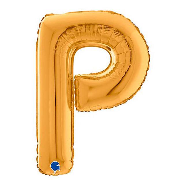 Riesenbuchstabe Folienballon 26"/66cm | Gold #P