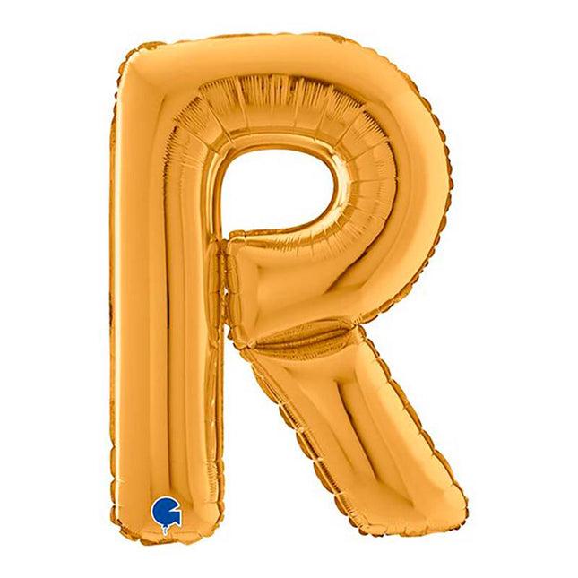 Riesenbuchstabe Folienballon 26"/66cm | Gold #R