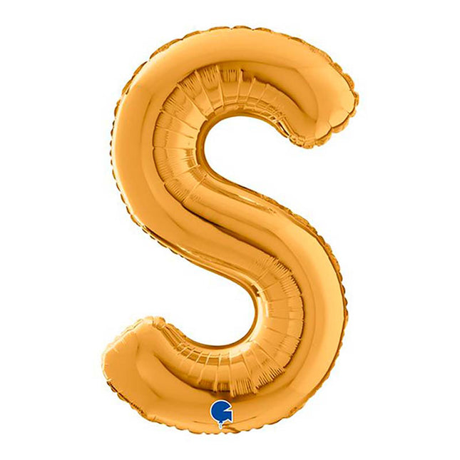 Riesenbuchstabe Folienballon 26"/66cm | Gold #S