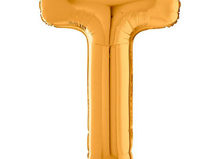 Riesenbuchstabe Folienballon 26"/66cm | Gold #T