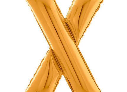 Riesenbuchstabe Folienballon 26"/66cm | Gold #X