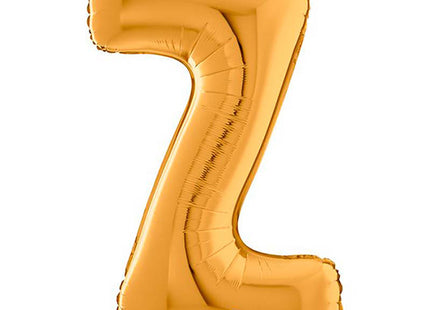 Riesenbuchstabe Folienballon 26"/66cm | Gold #Z
