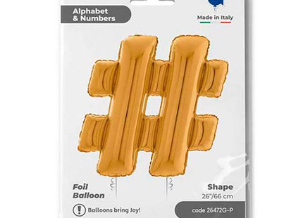 Riesenbuchstabe Folienballon 26"/66cm | Gold #