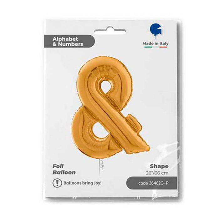 Riesenbuchstabe Folienballon 26"/66cm | Gold #&