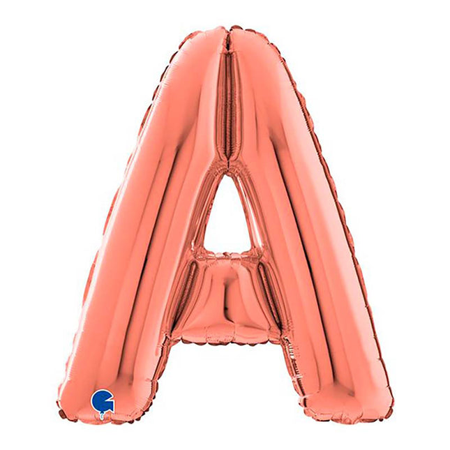 Riesenbuchstabe Folienballon 26"/66cm | Rosegold #A