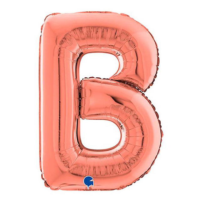 Riesenbuchstabe Folienballon 26"/66cm | Rosegold #B
