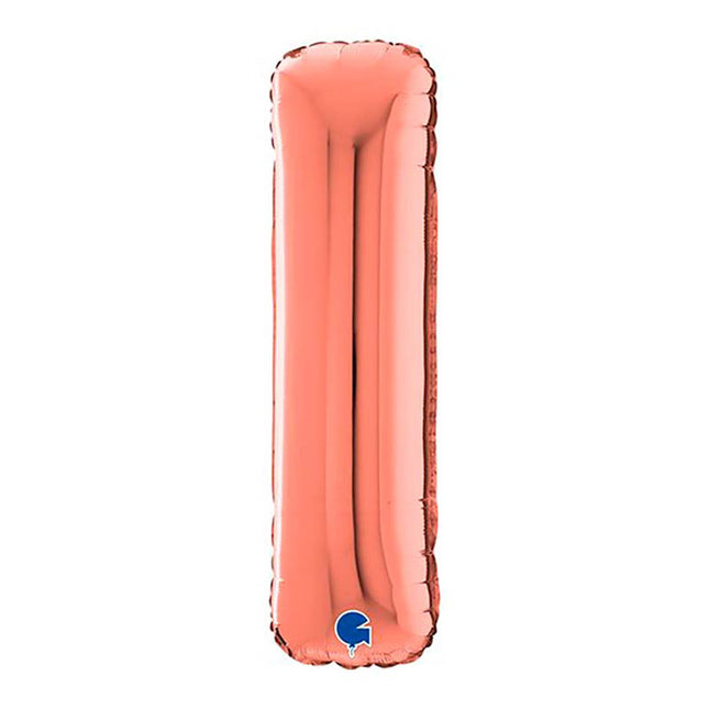 Riesenbuchstabe Folienballon 26"/66cm | Rosegold #I