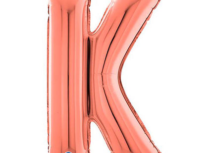 Riesenbuchstabe Folienballon 26"/66cm | Rosegold #K