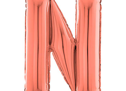 Riesenbuchstabe Folienballon 26"/66cm | Rosegold #N