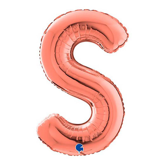 Riesenbuchstabe Folienballon 26"/66cm | Rosegold #S