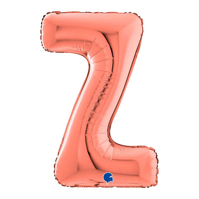 Riesenbuchstabe Folienballon 26"/66cm | Rosegold #Z