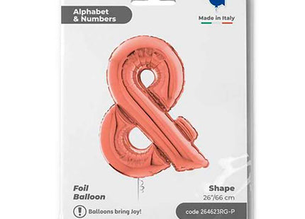 Riesenbuchstabe Folienballon 26"/66cm | Rosegold #&