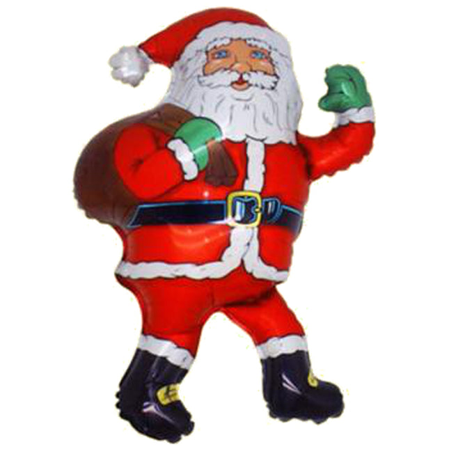 28" Shape Folienballon Lose - Walking Santa (Non-Metallic) | HFE