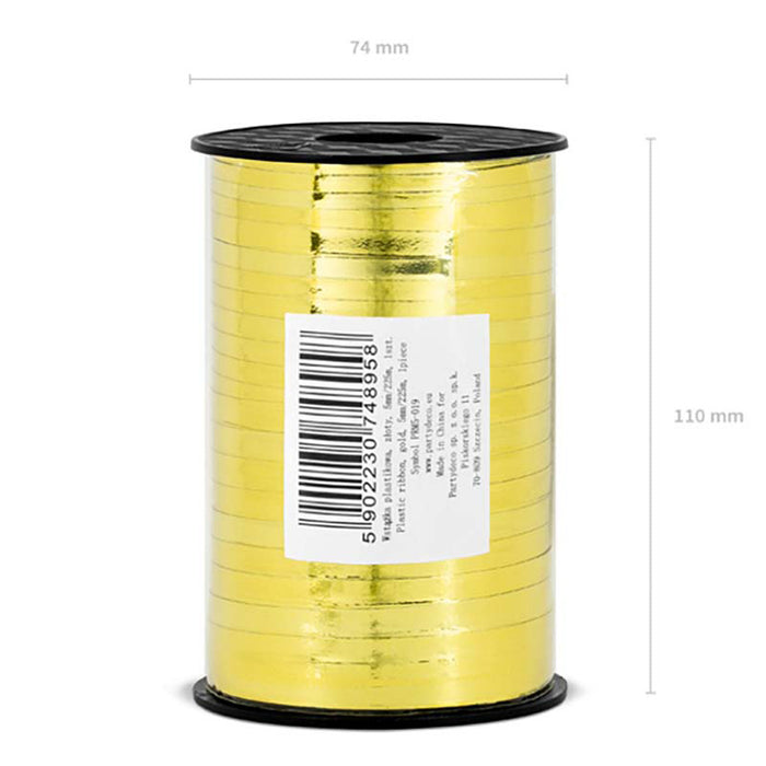 Geschenkband Polyband 5mm/225m gold