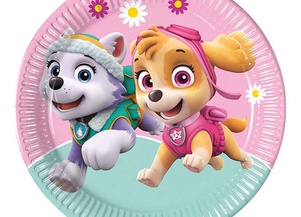 Pappteller Paw Patrol Skye and Ever 8Stk./23cm FSC