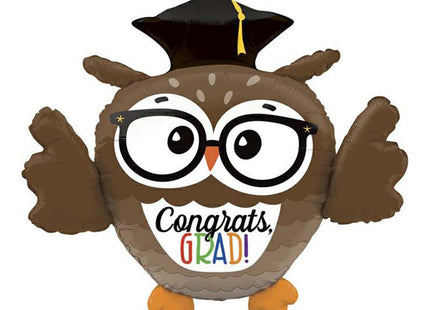 ABC Shape Congrats Grad Eule 3D 28" 71 cm