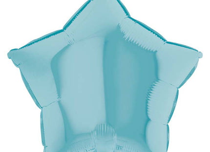 18"/Ø46cm Folienballon Lose - Uni Stern | Pastel Blue