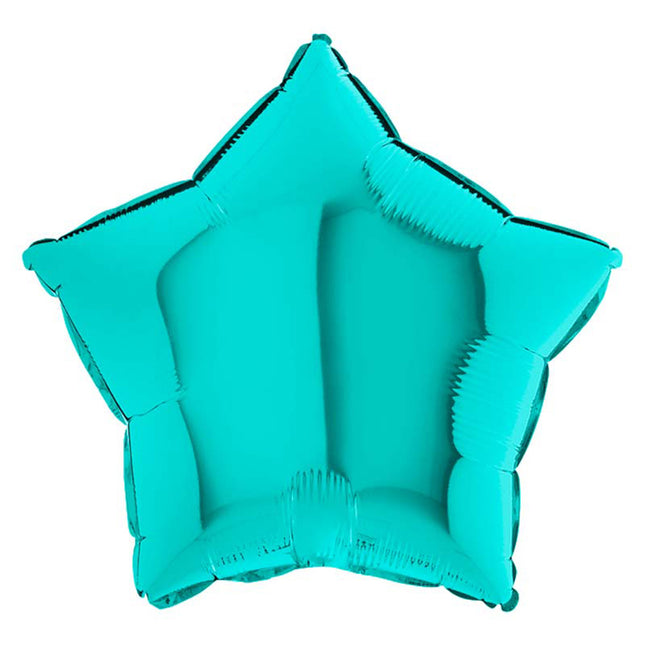 18"/Ø46cm Folienballon Lose - Uni Stern | Tiffany