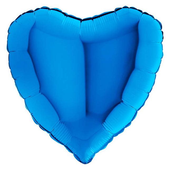 Uni 18 Herz ca. 46 cm ø Blau