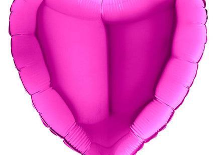 18"/Ø46cm Folienballon Lose - Uni Herz | Purple