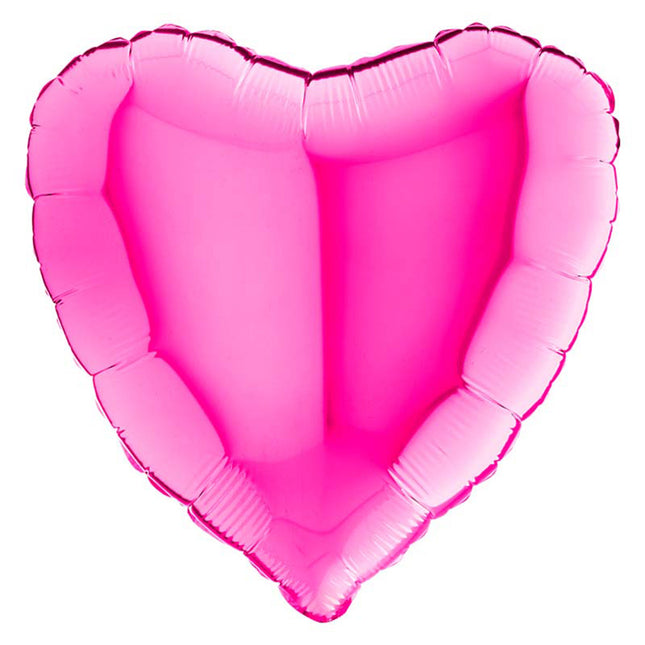 Uni 18 Herz ca. 46 cm ø Magenta