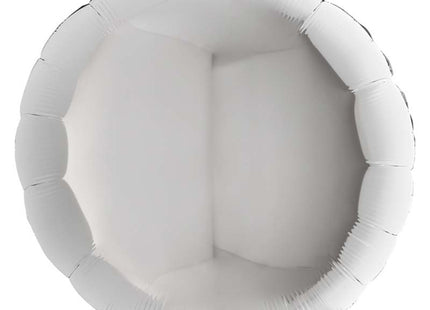 36"/Ø91cm Folienballon Lose - Uni Rund | Silber