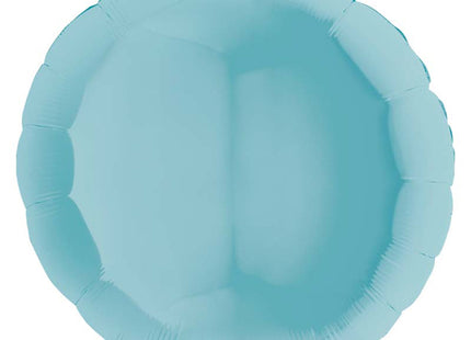 36"/Ø91cm Folienballon Lose - Uni Rund | Pastel Blue