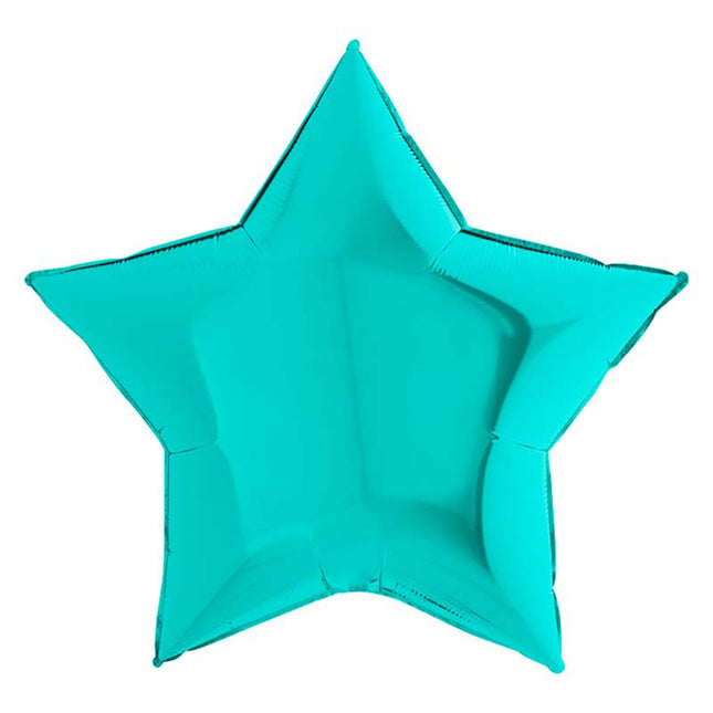 36"/Ø91cm Folienballon Lose - Uni Stern | Tiffany