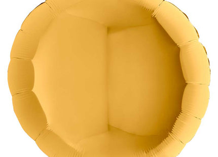 36"/Ø91cm Folienballon Lose - Uni Rund | Gold 5