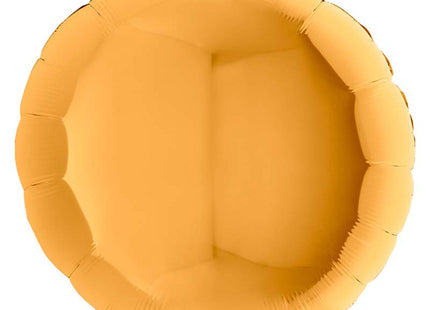 36"/Ø91cm Folienballon Lose - Uni Rund | Gold