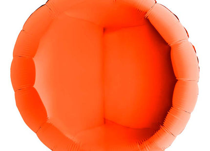 36"/Ø91cm Folienballon Lose - Uni Rund | Orange