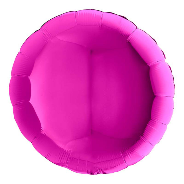 36"/Ø91cm Folienballon Lose - Uni Rund | Purple