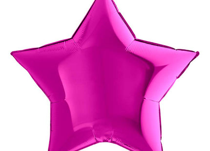 36"/Ø91cm Folienballon Lose - Uni Stern | Purple