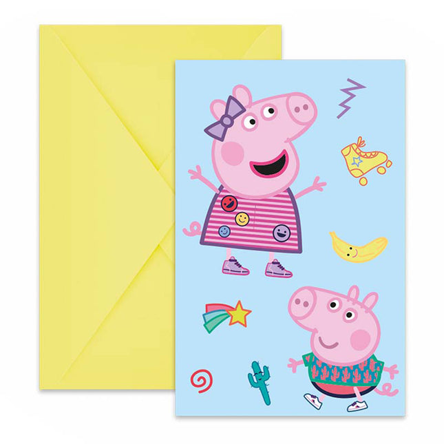 Einladung Peppa Pig 6Stk. FSC
