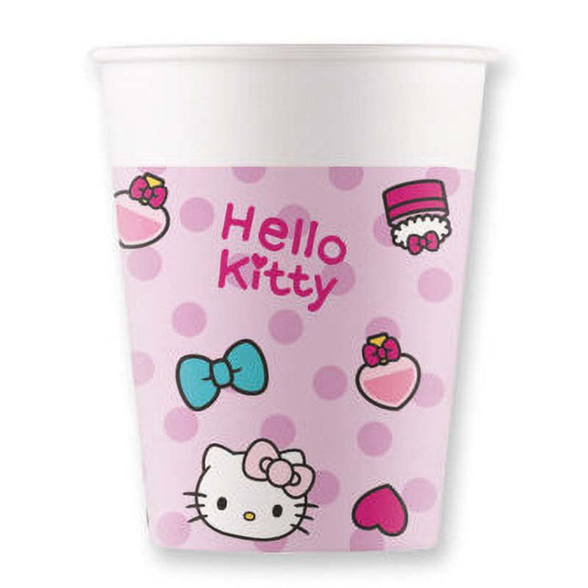 Pappbecher Hello Kitty 200ml/8Stk. FSC