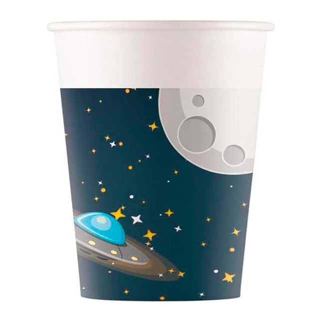 Pappbecher Space Rocket 200ml/8Stk. FSC